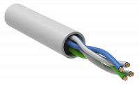 ITK Витая пара U/UTP кат.5E 2х2х24AWG solid LSZH нг(А)-LSLTx белый (500м)