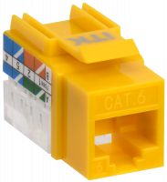 ITK Модуль Keystone Jack кат.6 UTP 110 IDC 90град жёлтый