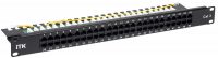 ITK 1U телефонная патч-панель кат.3 50 портов RJ45 (Dual)