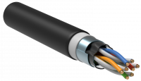 ITK Витая пара U/UTP кат.5E 4х2х24AWG solid двойная оболочка LSZH/LDPE черный