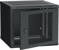 ITK Шкаф настенный LINEA W 6U 600х600мм дверь перфорированная RAL 9005