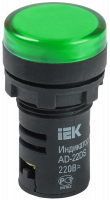 Лампа AD22DS(LED)матрица d=22мм зеленый 36В AC/DC IEK