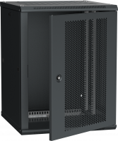 ITK Шкаф настенный LINEA W 18U 600х600мм дверь перфорированная RAL 9005