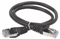 ITK Коммутационный шнур (патч-корд) кат.6 FTP PVC 1м черный