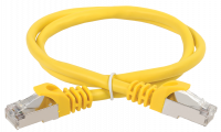 ITK Коммутационный шнур (патч-корд) кат.6 FTP PVC 15м желтый