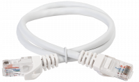 ITK Коммутационный шнур (патч-корд) кат.6 UTP PVC 1м белый