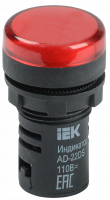 Лампа AD22DS(LED)матрица d=22мм красный 36В AC/DC IEK