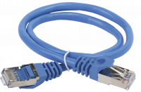 ITK Коммутационный шнур (патч-корд) кат.6 FTP PVC 0,5м синий