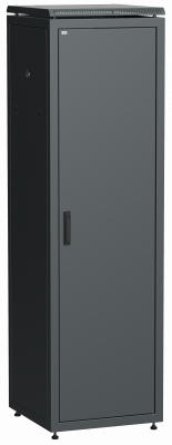ITK Шкаф сетевой напольный 19" LINEA N 38U 600х800мм металлическая передняя дверь черный