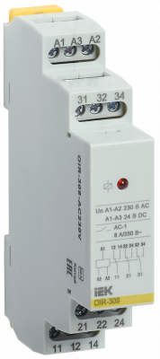 Реле промежуточное модульное OIR 3 контакта 8А 230В AC IEK