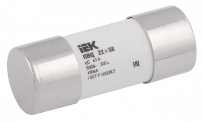 Плавкая вставка цилиндрическая ПВЦ 22х58 gG 80А IEK