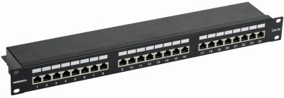 Патч-панель 1U кат.5E FTP 24 порта (Krone) GENERICA