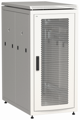 ITK Шкаф сетевой напольный 19" LINEA N 18U 600х1000мм перфорированные двери серый