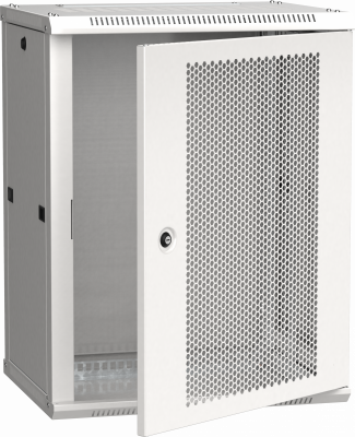 ITK Шкаф настенный LINEA W 12U 600х450мм дверь перфорированная RAL 7035
