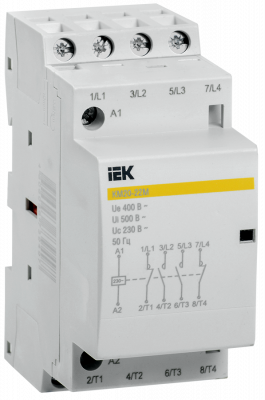 Контактор модульный КМ20-22М AC IEK